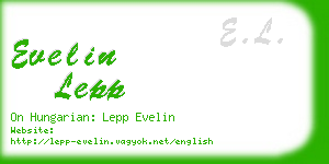 evelin lepp business card